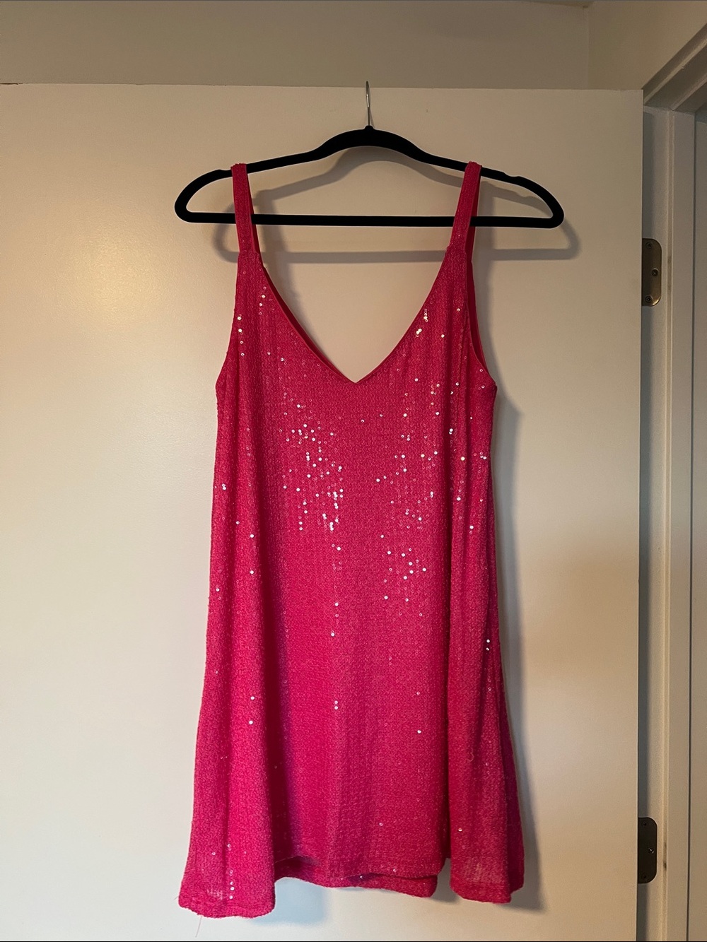 Pink sequin dress